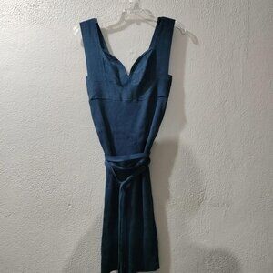 MARCIANO -S- NAVY DARK BLUE BODYCON KNIT SWEATERS